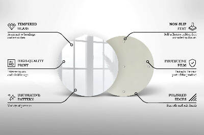 Piatto in vetro per candele di colore bianco