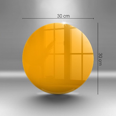Piatto in vetro per candele di colore giallo scuro