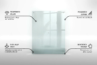 Piatto per candele rettangolare in vetro trasparente