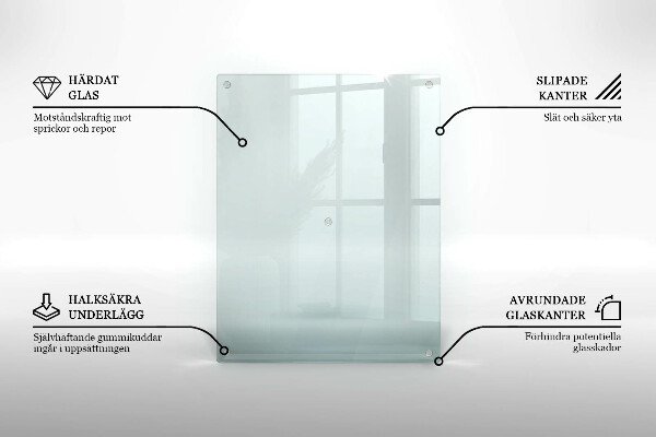 Piatto per candele rettangolare in vetro trasparente