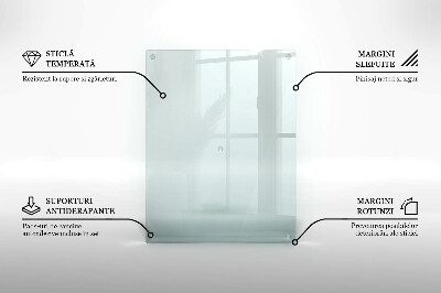 Piatto per candele rettangolare in vetro trasparente