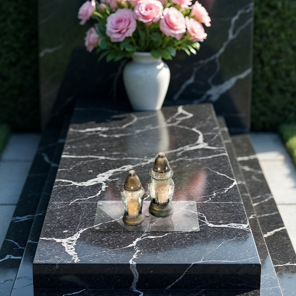 Piatto per candele rettangolare in vetro trasparente