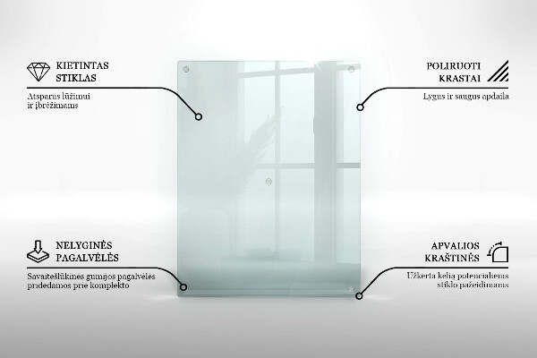 Piatto per candele rettangolare in vetro trasparente