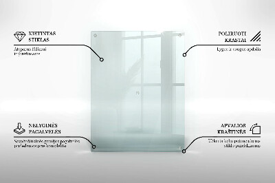 Piatto per candele rettangolare in vetro trasparente