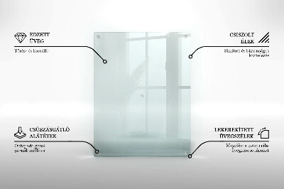 Piatto per candele rettangolare in vetro trasparente