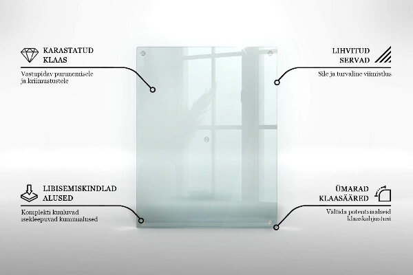 Piatto per candele rettangolare in vetro trasparente