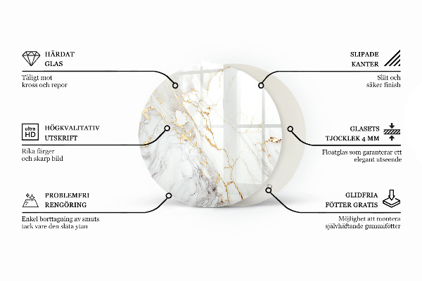 Top tavolo rotondo con finitura effetto cemento con delicati segni d'usura