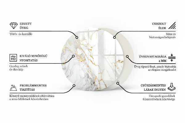 Top tavolo rotondo in legno naturale con inserto in resina