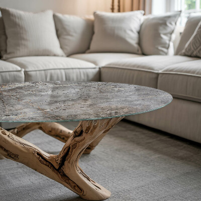 Top tavolo rotondo con motivo in marmo naturale