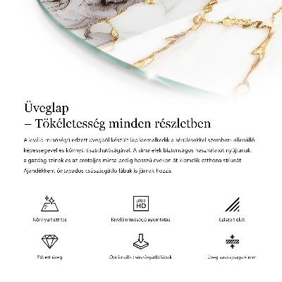 Top tavolo rotondo con piano in doghe di legno