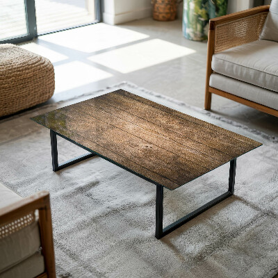 Piano in vetro per tavolo rettangolare con struttura in legno ecologico