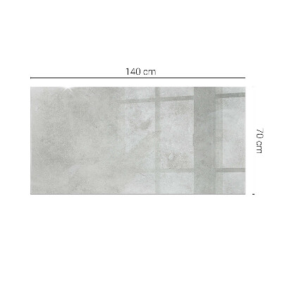 Piano in vetro per tavolo rettangolare con graffi sulla superficie effetto cemento