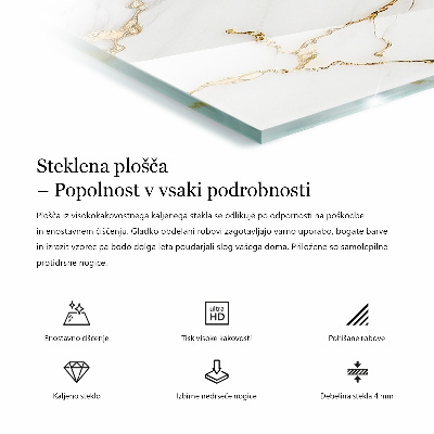 Piano in vetro per tavolo rettangolare con mosaici decorativi e dettagli ornamentali