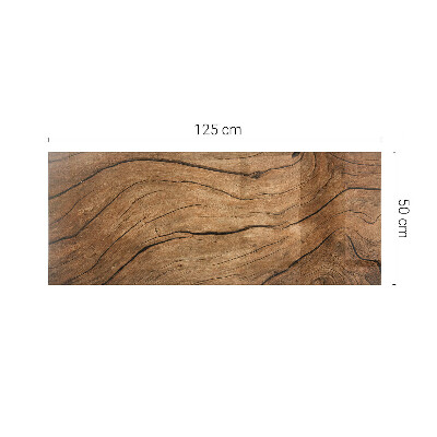 Piano in vetro per tavolo rettangolare con motivo forestale elegante