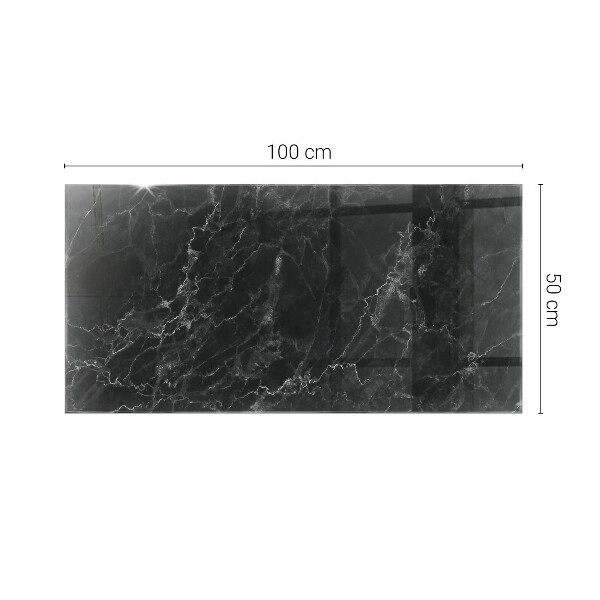 Piano in vetro per tavolo rettangolare con finitura effetto marmo dalle venature delicate