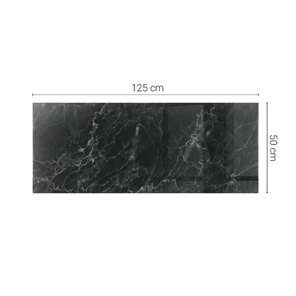 Piano in vetro per tavolo rettangolare con finitura effetto marmo dalle venature delicate