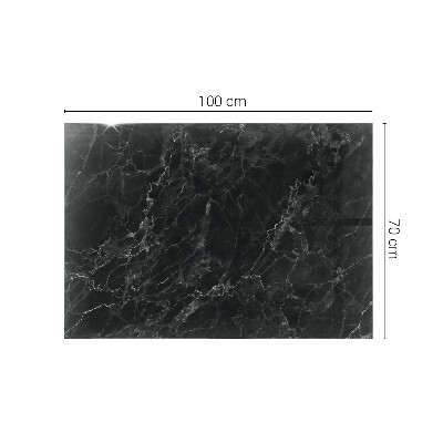Piano in vetro per tavolo rettangolare con finitura effetto marmo dalle venature delicate
