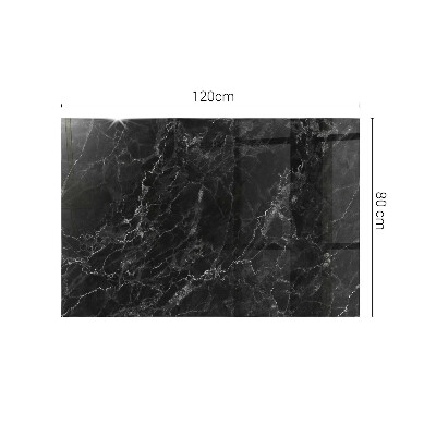 Piano in vetro per tavolo rettangolare con finitura effetto marmo dalle venature delicate