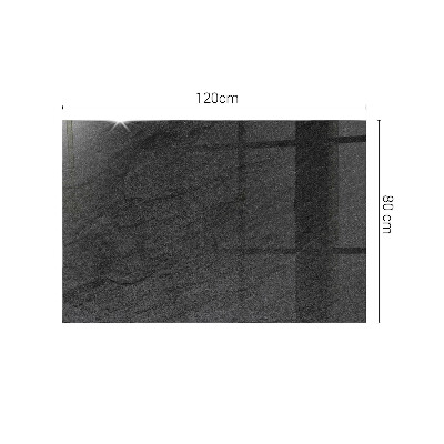 Piano in vetro per tavolo rettangolare con motivo a trama di pietra