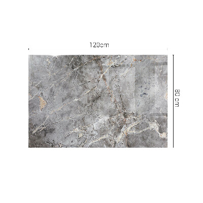 Piano in vetro per tavolo rettangolare con motivo marmorizzato elegante