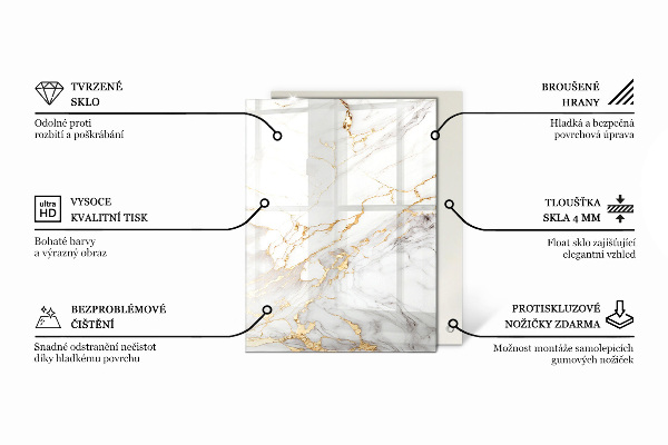 Piano in vetro per tavolo rettangolare con finitura in legno abbinata a resina