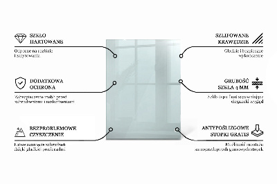 Piano in vetro per tavolo rettangolare in vetro temperato trasparente