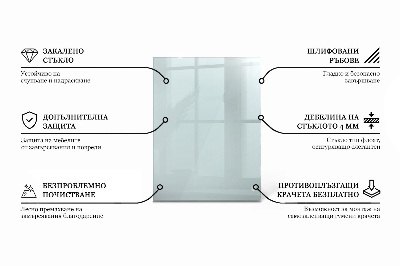 Piano in vetro per tavolo rettangolare in vetro temperato trasparente