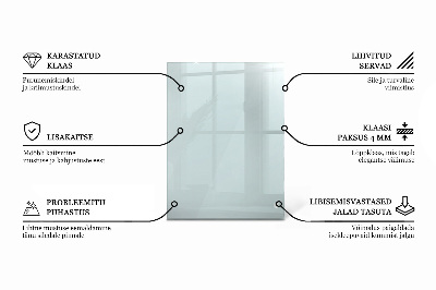 Piano in vetro per tavolo rettangolare in vetro temperato trasparente