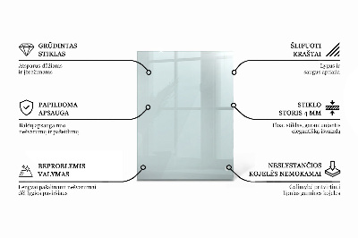 Piano in vetro per tavolo rettangolare in vetro temperato trasparente