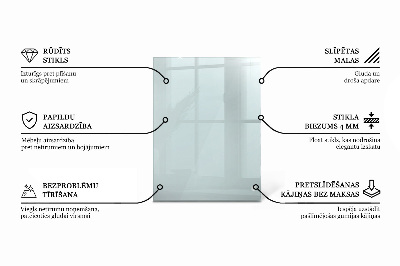 Piano in vetro per tavolo rettangolare in vetro temperato trasparente