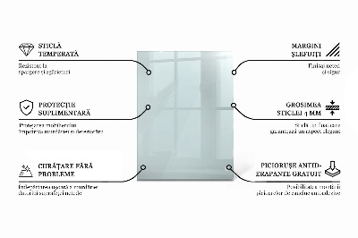 Piano in vetro per tavolo rettangolare in vetro temperato trasparente