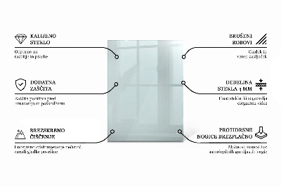 Piano in vetro per tavolo rettangolare in vetro temperato trasparente