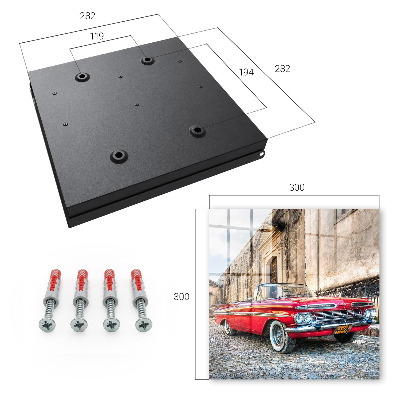 Cassetta portachiavi da muro Auto retrò