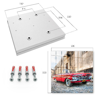 Cassetta portachiavi da muro Auto retrò