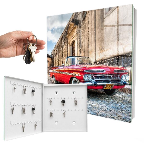 Cassetta portachiavi da muro Auto retrò