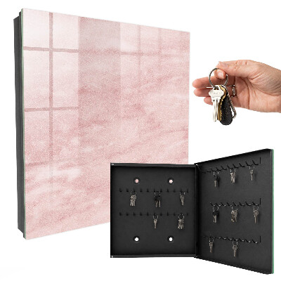Cassetta portachiavi da muro Cravatte rosa