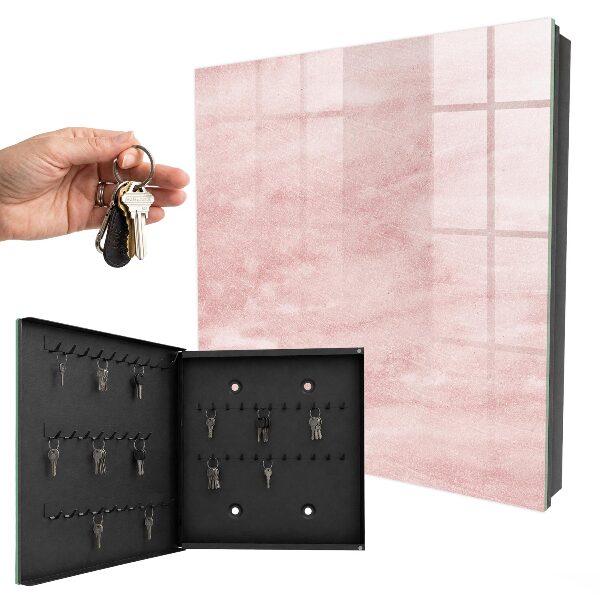 Cassetta portachiavi da muro Cravatte rosa