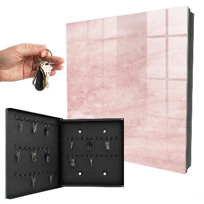 Cassetta portachiavi da muro Cravatte rosa