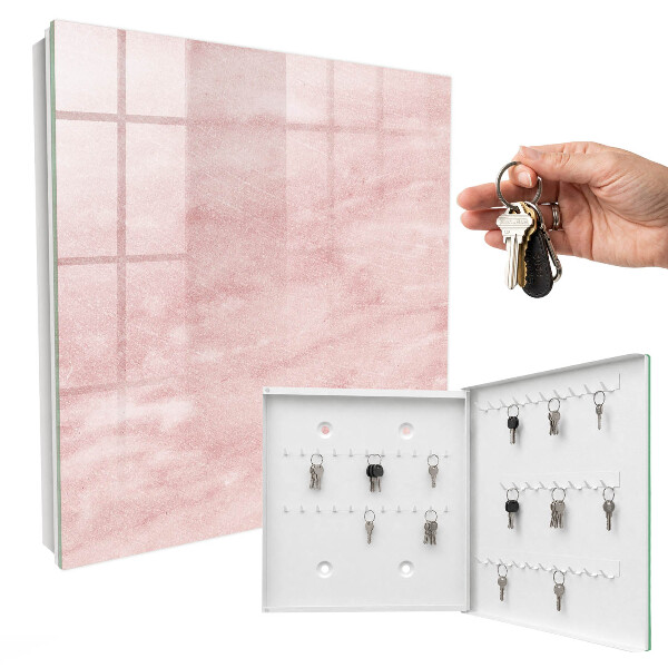 Cassetta portachiavi da muro Cravatte rosa