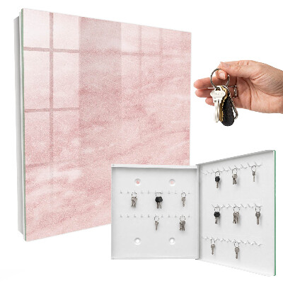 Cassetta portachiavi da muro Cravatte rosa