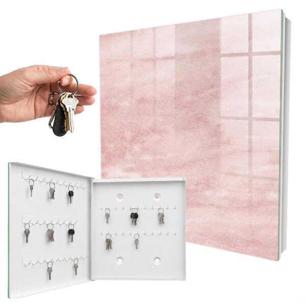 Cassetta portachiavi da muro Cravatte rosa