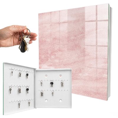 Cassetta portachiavi da muro Cravatte rosa