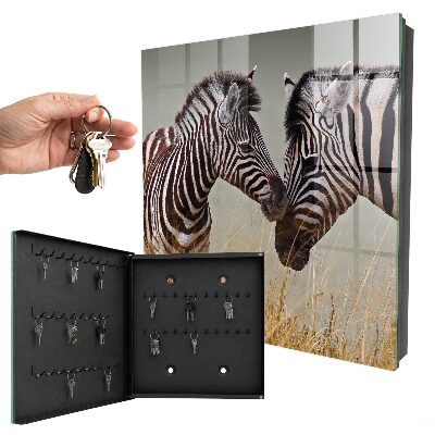 Armadietto portachiavi da parete Zebre insieme