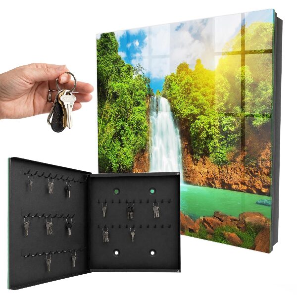 Cassetta portachiavi da muro Cascata tropicale