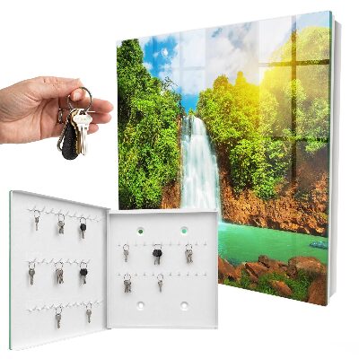 Cassetta portachiavi da muro Cascata tropicale