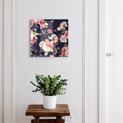 Cassetta portachiavi da muro Fiori romantici