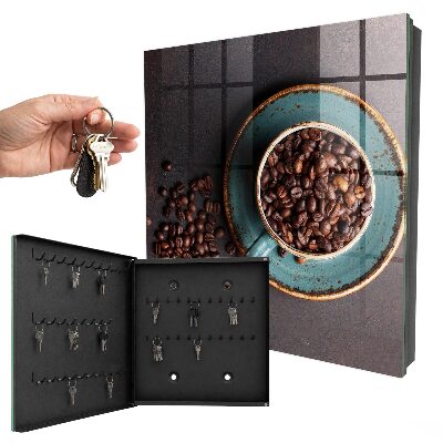 Cassetta portachiavi Chicchi di caffè