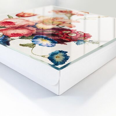 Cassetta portachiavi Fiori colorati