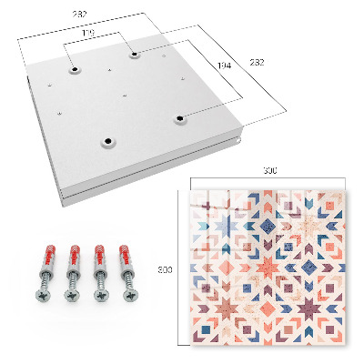 Cassetta portachiavi Modello geometrico