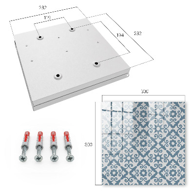 Cassetta portachiavi da muro Stile geometrico